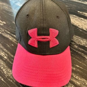 Under Armor Baseball Cap Hot Pink and Black L/XL